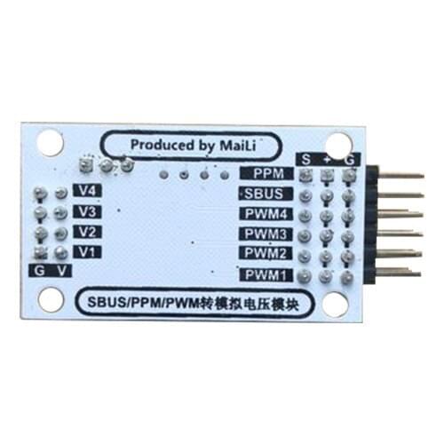PPM SBUS to steering gear PWM signal 4 channel steering gear signal output model airplane receiver 1-2ms Duty cycle