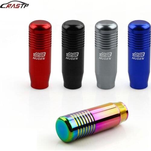 8.5cm Mugen Gear Shift Knob Stick Manual Transmission Universal Car Aluminum Extended Gear Shifter Gear Head Knob RS-SFN016