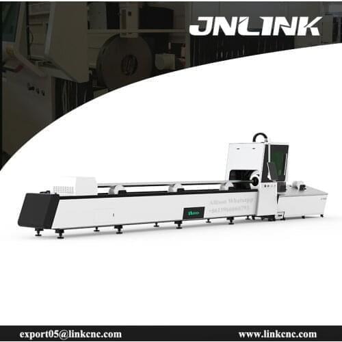 Carbon and stainless steel pipe optical fiber laser metal tube cutting machine for sale 6m rotary auto feeding optional