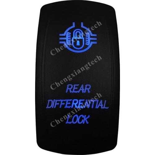 Rear Diff Lock Car Boat Blue Led Lasor 5 Pin Rocker Toggle Switch On Off 12v 24v Marine Grade for Carling Arb Narva 4x4