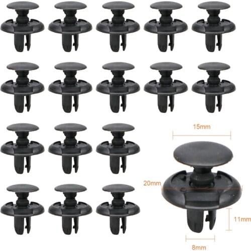 10/20/50pcs Auto Bumper Fastener Hole Rivet Retainer Push Engine Cover Car Door Trim Panel Clip Fasteners Car Stuff Accessories