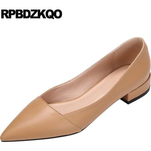 Flats Ladies Slip On China Spring Autumn Fashion Black Rubber Sole Chinese Designer Shoes Women Luxury 2021 Nude Pointed Toe