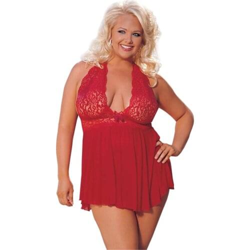 Sexy Women Hot Sale Red lace Underwear Erotic Lingerie Plus Size Sexy Sleepwear S M XL 2XL 3XL 4XL 5XL 6XL