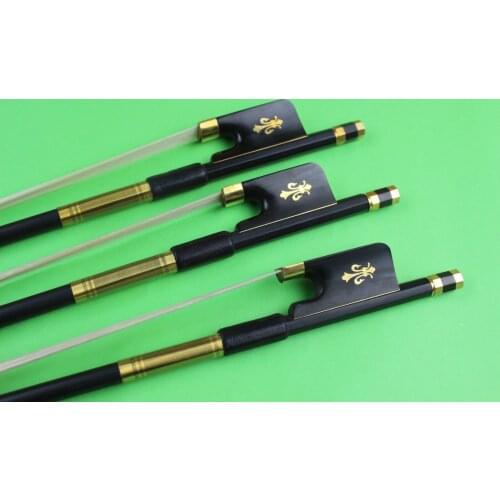 10 pcs new professional black 4/4 Carbon fiber cello bows ebony frog