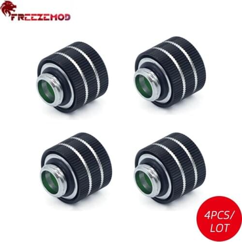 4pcs/lot FREEZEMOD Hard Pipe Compression OD12mm/14mm/16mm Acrylic PETG Tube Anti-off Fitting Adapter G1/4 Water Cooling HYGKN-B