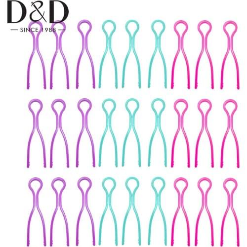 50pcs Plastic Bobbin Thread Holders Long Bobbin Clip for Sewing Machine Bobbin Thread Spool Organizing Sewing Accessories