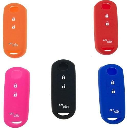 Silicone Key Case Cover For Mazda 2 3 6 CX-7 MX-5 CX-9 RX-8 Automobile Key SHell Holder Decoration Styling Accessories For Mazda