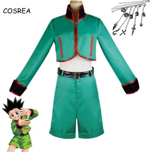 Anime HUNTER X HUNTER Cosplay GON FREECSS Costume Uniform Set Christmas Outfit Five Finger Bracelet Halloween Suit for Adult