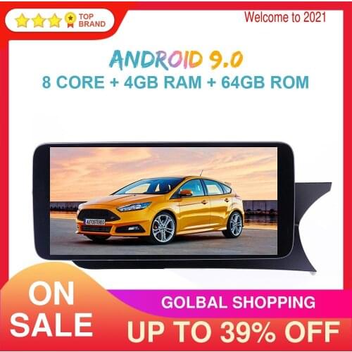 Android 9 4GB+64GB Car Radio GPS Nevigation Multimedia Player For Mercedes-Benz C C204 C180 C200 C260 2011-2014 Screen Head Unit