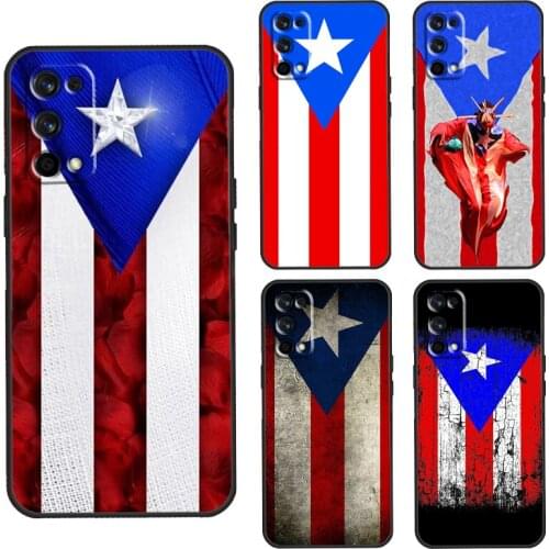 Puerto Rico Flag Case For OnePlus 8T 7T Nord 7 8 9 Pro Cover For Realme 8 7 6 Pro Q3 C3 C11 C15 C21 GT Neo