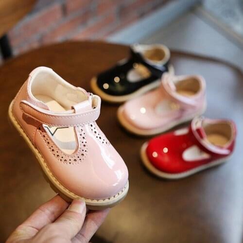 Kids Toddler Baby Little Girls Martin Leather Shoes For Children Casual Single T-shoes Princess Shoes 1 2 3 4 6 7 Years New Shoe