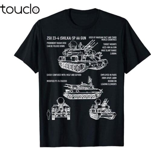 Zsu-23-4 Shilka Russian Anti-Aircraft T-Shirt Gift 2020 Hot Sale Super Fashion Summer Funny Print Create Your Own T Shirt