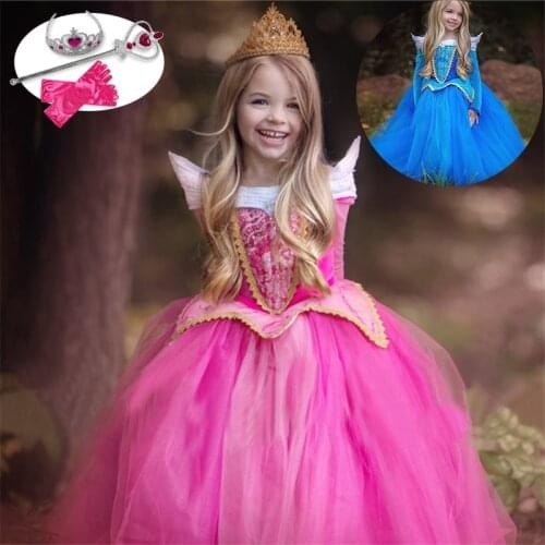 Summer Girl Dress Cosplay Princess Dresses Kids Carnival Dress Up Costume Fancy Children Party Clothes Vestidos