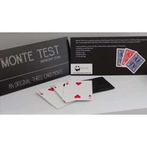 New Arrivals Monte Test (Gimmick+Online Instruct) - Card Magic Trick,Illusion,Close Up,Fun,Magic Props,Magia Toys Classic Magie