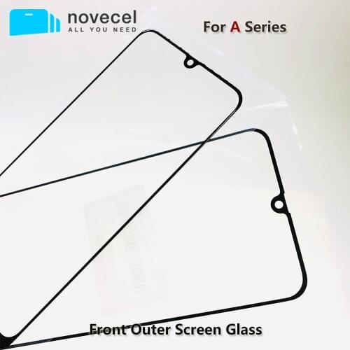 Front Outer Screen Glass Lens For Samsung Galaxy A10 A12 A20 A30 A40 A50 to A90 A51 A71 Touch Screen Cracked Glass Replacement