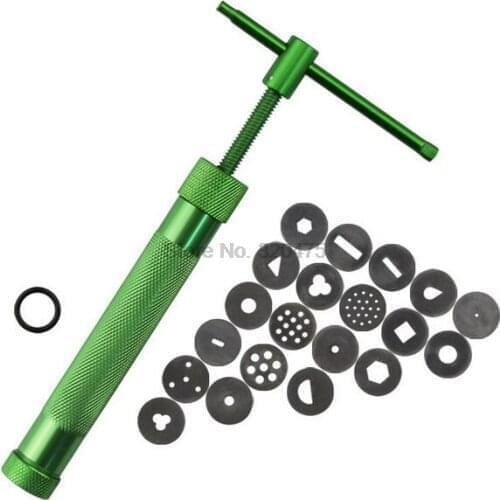 By dhl 50set Extruders Sculpture Clay Sugar Paste Extruder Fondant Cake Sculpture Polymer Tool