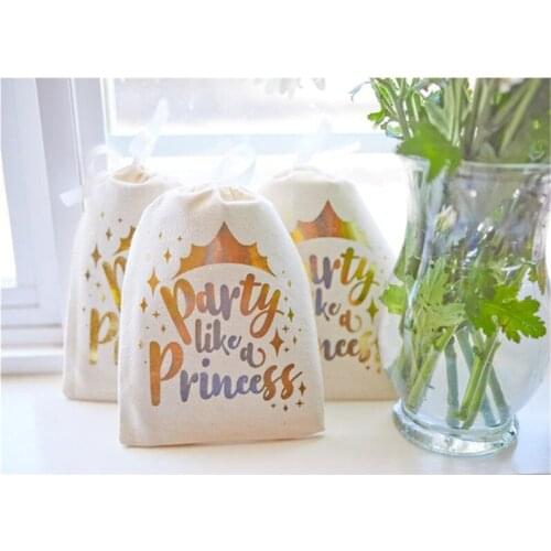 Bachelorette party Gift bag gold silver customized Princess Goody Bags hangovers bag Wedding birthday Favor bag Recovery Kit bag