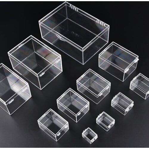 12 Sizes Clear Plastic Box For Trifles Parts Tools toy Storage Box Jewelry Display Box Screw Case Beads Container New, 1 PC