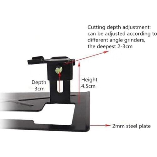 Adjustable Thickened Steel Angle Grinder Balance Bracket Holder Cutting Machine Base DIY Woodwoking Tools