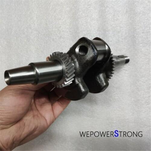 Taper Crankshaft Assy. W/ Gears Assembled Fits for GX200 Type China 168F 170F 5.5-7.5HP Gas Engine Powered Cultivator Tiller