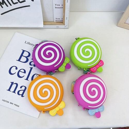 Lovely Silica Gel Girls Baby Mini Shoulder Messenger Bag Kids Boys Gifts Wallet Handbags Cartoon Candy Coin Purse for Children