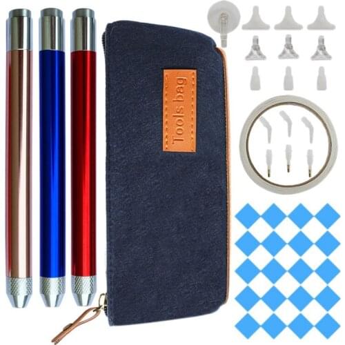 LED Diamond Painting Pen 41 Pcs Diamond Painting Accessories Diamond Art Tools Diamond Painting Tools Kit with Pen Bag