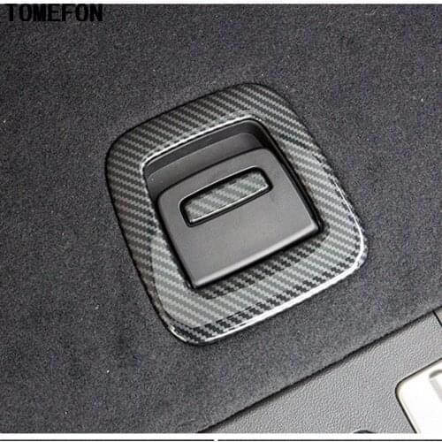 TOMEFON abs carbon fiber car-styling Interior sticker trunk switch handle trim cover For BMW X3 G01 G08 2018