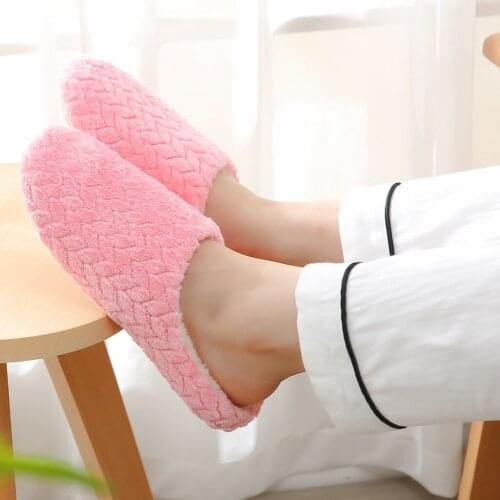 Womens House Slippers Slip-on Anti-skid Flower Indoor Casual Shoes Snow Slipper Womens Warm Slippers Sandals Slippers