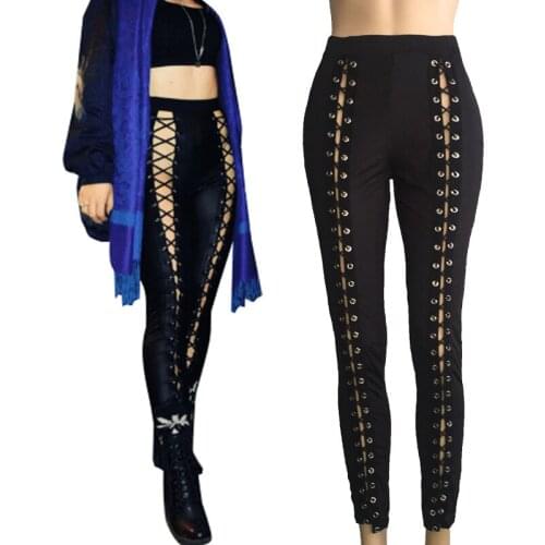 Woman Yoga Exercise Sexy Hitting Corns Straps Slim Body Wearing Leggings