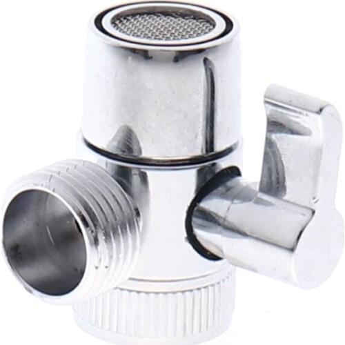 3-way Diverter Valve Faucet Connector Adapter Three Head Function Switch