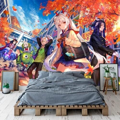 Anime games Wall Murals Onmyoji Wallpaper Custom 3D Self-adhesive Wallpaper Bedroom Cosplay Studio Door Background Wall art