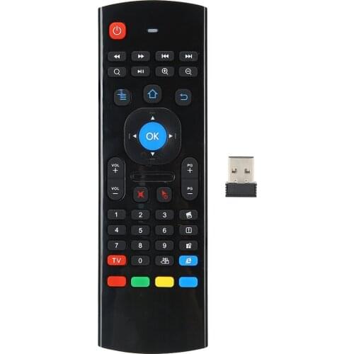 SOONHUA MX3 2.4G Wireless Air Fly Mouse Motion Sensing Infrared Remote Controller for TV PC