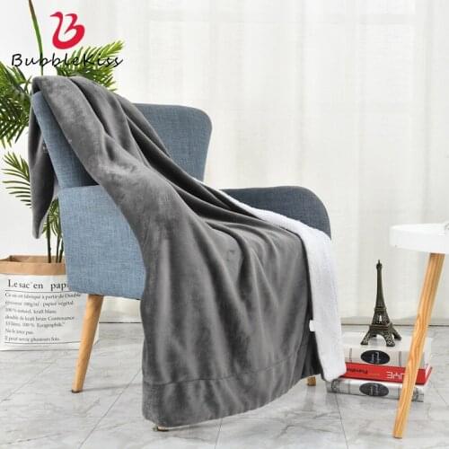 Bubble Kiss Nordic Throw Blanket Thick Coral Fleece Blankets For Bed Home Sofa Blanket Double-Sided Adult Kids Cover Blanket