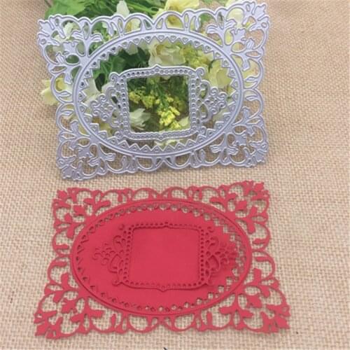 Flower Border Metal Cutting Dies Stencils For Card Making Decorative Embossing Suit Paper Cards Stamp DIY