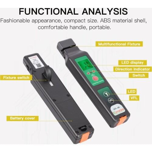 Komshine KFI-40 Optical fiber identifier Identificador de trafico FTTH 800-1700