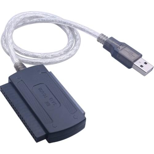 High Quality 3 in 1 USB 2.0 IDE SATA 5.25 S-ATA 2.5 3.5 Inch Hard Drive Disk HDD Adapter Cable for PC Laptop Converter