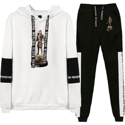 WAWNI Dying Light 2 Hoodie Suit Cosplay Clothes Two Piece Set Fashion Pullover Pants Game Sweatshirt Suit Fashion Print Sets