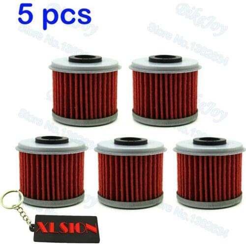 5 pcs/pack Red Oil Filter For CRF150F CRF450R CRF250X CRF250R TRX450R CRF450X TRX450ER CRF150R CRF150RB Dirt Bike