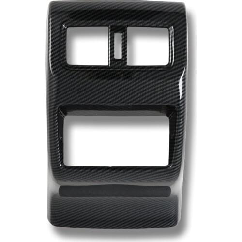 Rear Seat Air Condition Vent Outlet Cover Trim Carbon Fiber For Nissan Rogue X-trail T33 2021 2022 Accessories Car Styling
