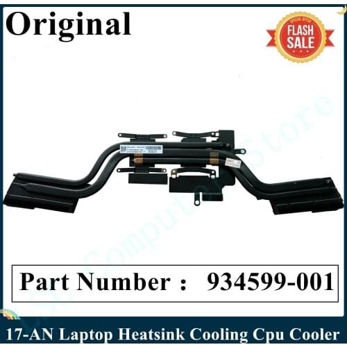 LSC Original For HP 17-AN013 AN014 17-AN Laptop Heatsink Cooling Cpu Cooler 934599-001 934600-001 Fast ship