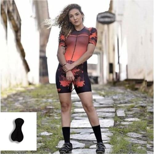 2021 Hot Selling Product Summer Breathable Short Sleeve Bike Jersey Suit,Triathlon Jumpsuit Cycling Clothes Wear Set For Women
