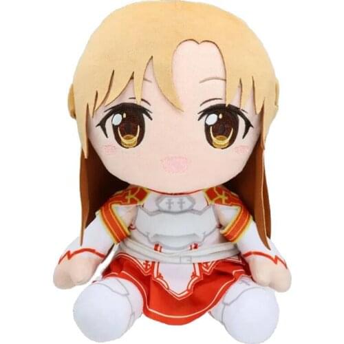 Sword Art Online Yuuki Asuna Plush Doll Toys Anime Periphery Stuffed Toy Gift Childrens Birthday Gifts Cute Decoration Toy