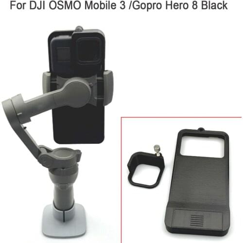 Portable Handheld Gimbal Adapter Mounting Plate for Gopro Hero8 Black to for DJI OSMO Mobile 3 Handheld Gimbal Adapter Accessory