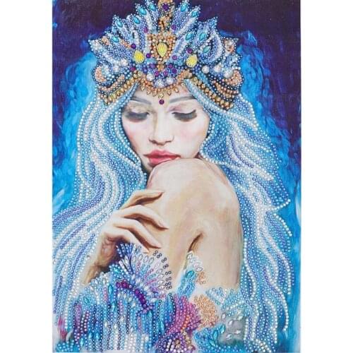 5D DIY Special Shaped Diamond Painting Beauty Girl Diamond Painting Mosaic Cross Stitch Kit Wall Decoration Art Craft