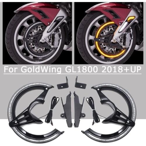New Motorcycle Black Or Chrome-Plated LED Rotor Cover For Honda Goldwing 1800 F6B GL1800 2018 2019 2020