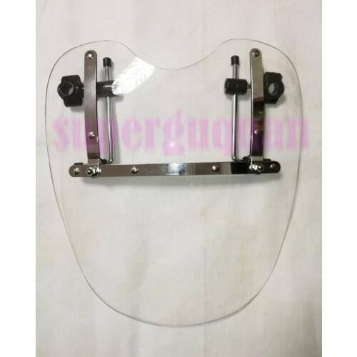 New For Harley Davidson Sportster 1200 Iron 883 Softail Springer Wide Glide With 7/8" or 1" Handlebar, Moto Windscreen 19"x17"