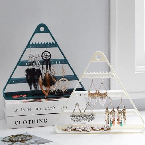 New Design Rack Fashion Women Jewelry Creative Cute Necklace Triangl Jewelry Display Stand Earrings Bracelet Hanger Gift Hot U3