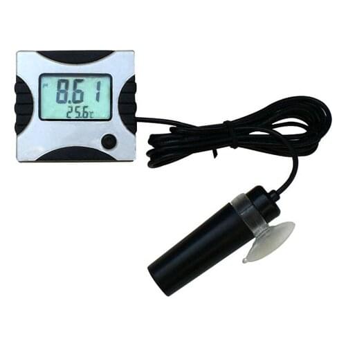 Online Mini pH Temperature Meter Monitor Tester Aquarium Acidometer 6V DC with adaptor aquaculture