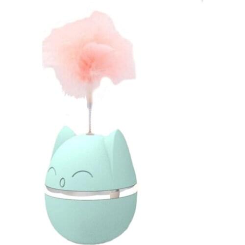Pp Cat Teaser Toys With Feather And Spring Cat Shaped Interctive Toys With Cat Dog Non Tumble Toy Pet Supplies