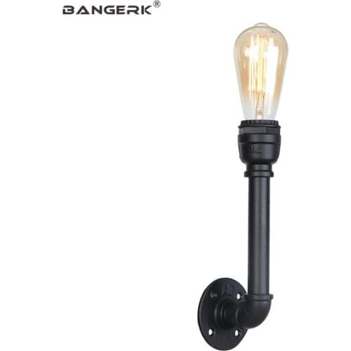 Industrial Water Pipe Decor Wall Lamp Loft Style Vintage Edison Bulb Lamps LED E27 Sconce Wall Lights Home Lighting Fixtures